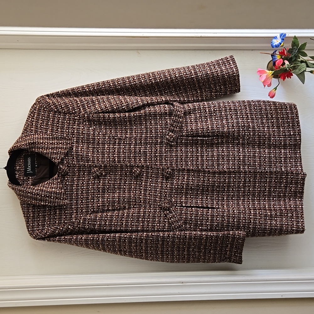 J.Michaels | Acrylic Wool  Mid-Length Coat - Picture 2 of 15